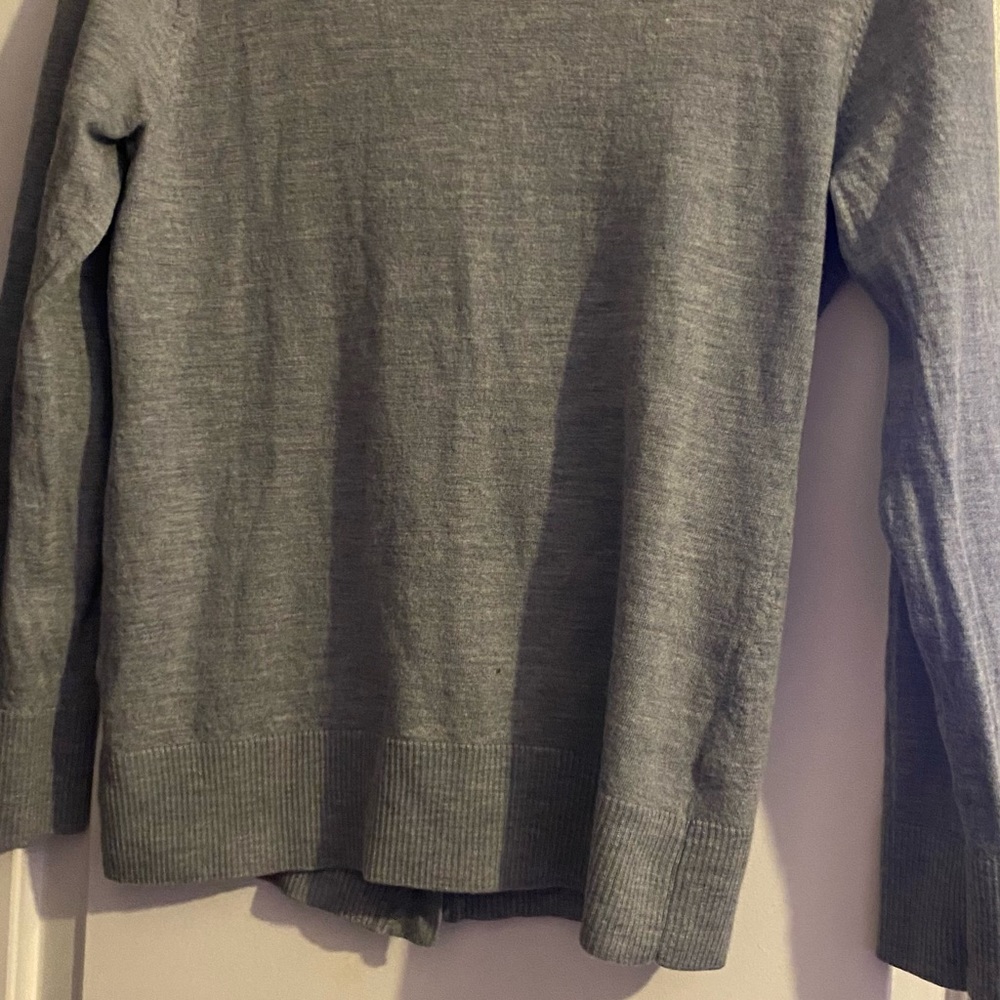 Tory Burch Gray Cardigan Grey Bottoms Size XL In Very Good Condition - Picture 2 of 5